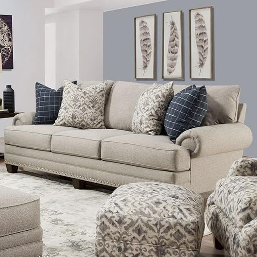 Franklin Fletcher 102-13926-1 Transitional Sofa with Nailhead Trim
